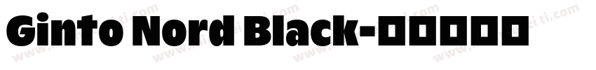 Ginto Nord Black字体转换